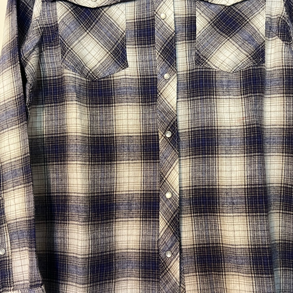 CANYON GUIDE OUTFITTERS WOMENS PINK PLAID FLANNEL BUTTON DOWN - Picture 3 of 15